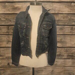 Wet Seal Dark Blue Jean Jacket